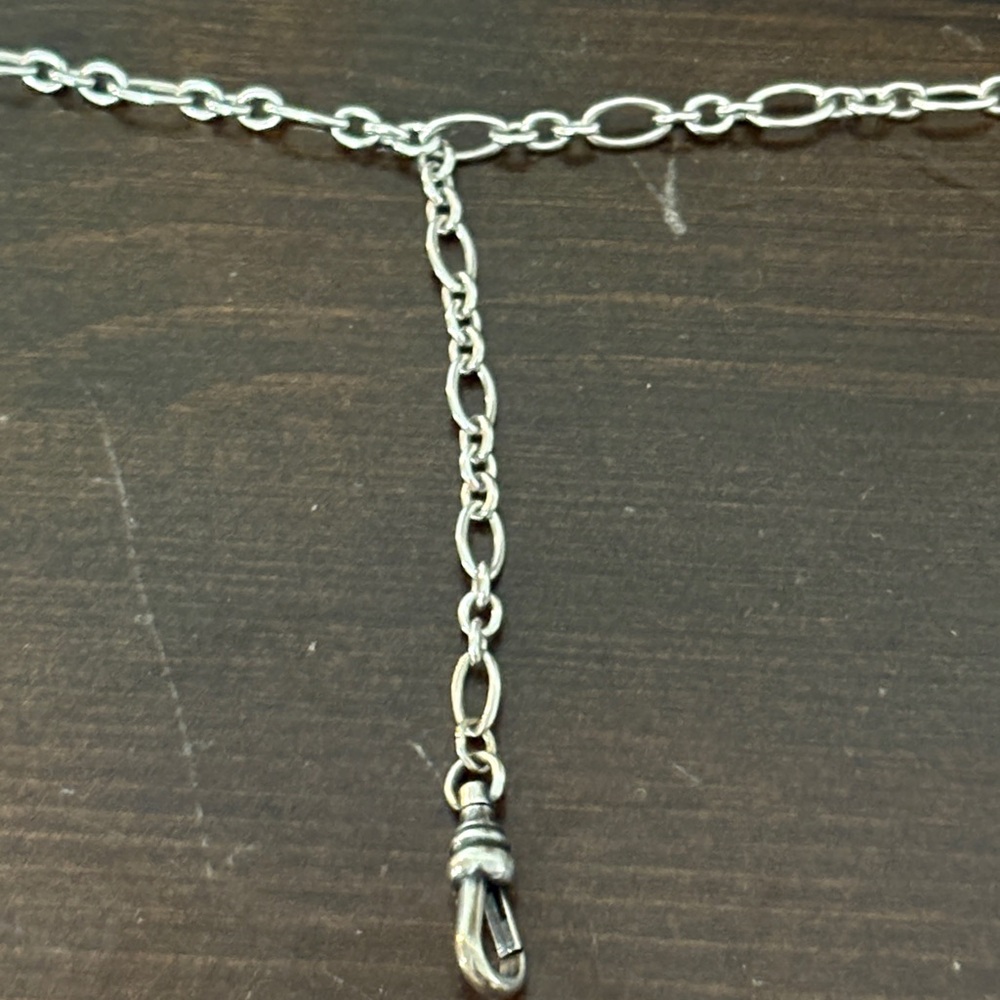 James Avery retired lariat Silver Chain Necklace - Picture 6 of 7